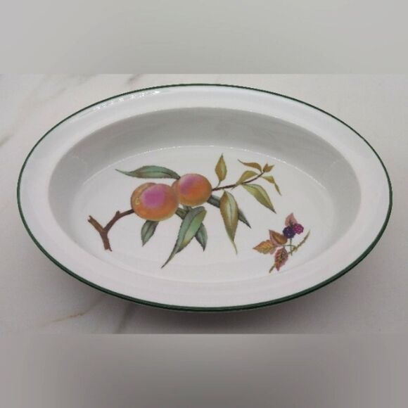 Royal Worcester Evesham Vale Serveware Oval Platter Dish Home Dining Vintage - Picture 8 of 13